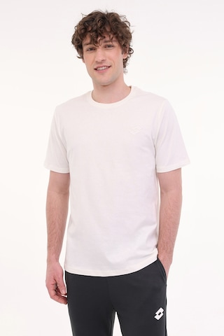 Lotto M-sokrates Tee 5fx Ekru Erkek Kısa Kol T-shirt 000000000102012824 Bej