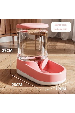 Pet Su Sebili Kedi Otomatik Çiftçi-pembe