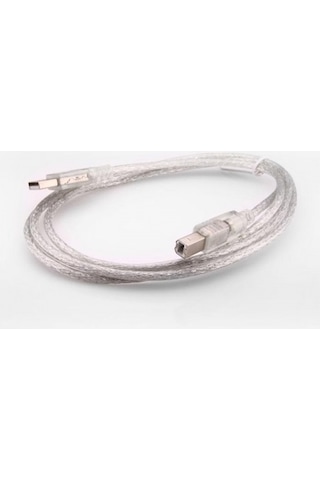 S-Link Sl-U2015 Usb2.0 1.5M  Şeffaf Yazıcı Kablosu