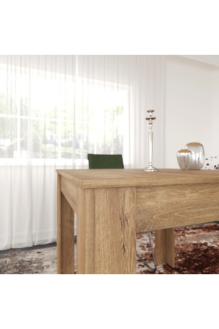 Pasific Home Single Mutfak Yemek Masası, 90x90 cm, Kare, Koyu Meşe