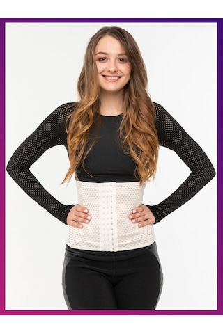 Mistirik 5 Bölge Etkili Hava Alabilen Lateks Korse Ten Renk Açık Bej