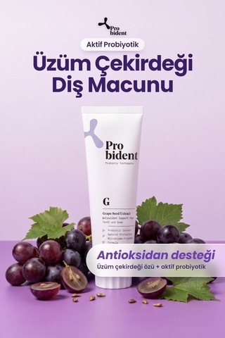 Probident Üzüm Çekirdeği Özütü İlaveli Probiyotik Diş Macunu 75 ML