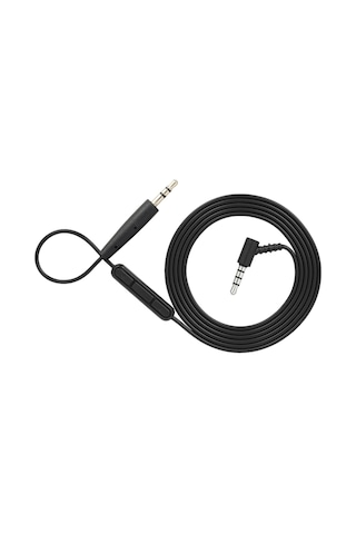 Konesam Bose Oe2 Kulaklık İçin 3.5mm-2.5mm Mikrofonlu Ses Kablo, Ses Düzeyi Kontrolü, Tpe Malzeme, Siyah, 150cm