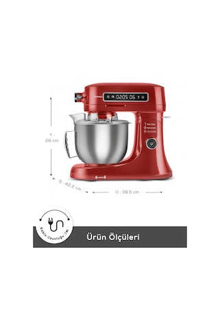 Karaca Pro Artisan Zaman Ayarlı 1600 W 5 L Mutfak Şefi