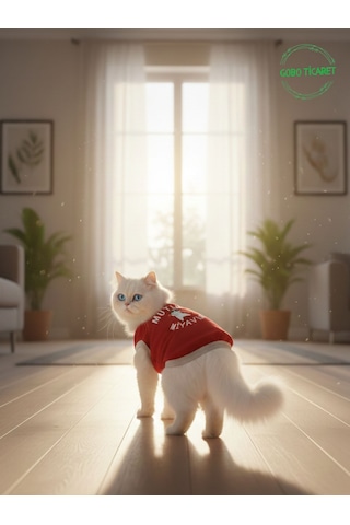 Mutlu Miyav'lar Yılbaşı Temalı Kedi Ve Köpek Kıyafeti Elbisesi Noel Tasarımlı