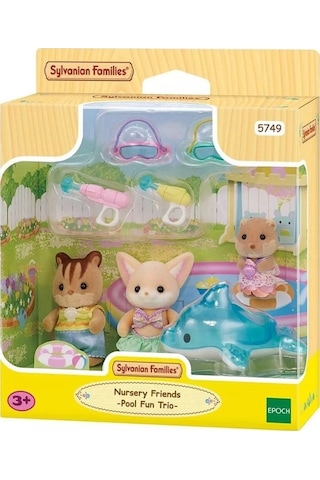 5749 Sylvanian Families Anaokulu Arkadaşları Havuz Eğlencesi Üçlüsü +4 Yaş