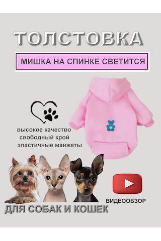 Net Brenda Köpekler Ve Kediler İçin Ayıcık Gece Aydınlatmalı Sweatshirt/kapüşonlu Üst 271651538