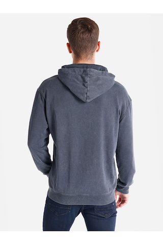 Colin's Colins Regular Fit Baskılı Kapüşonlu Antrasit Erkek Sweatshirt Cl1061755 Antrasit