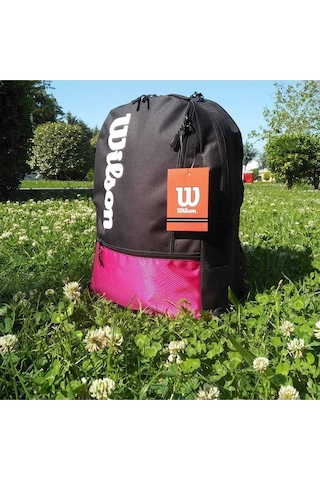 Shopiolog Wilson Fuşya Sırt Çantası Unisex Çift Gözlü Çanta Fuşya