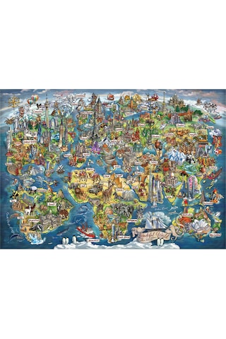 Anatolian 3000 Parçalık Puzzle - Harika Dünya 4923