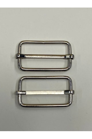 Karantuhafiye Çanta Sürgüsü / Ayar Tokası / 2 Li Set / 3 Cm Antrasit 4 Cm Gümüş 4 Cm Gümüş Çok Renkli
