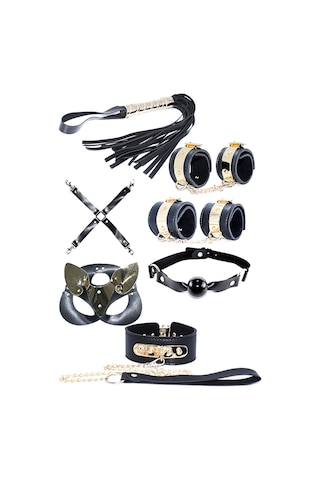 Gold Detaylı Fantezi Set Çok Renkli