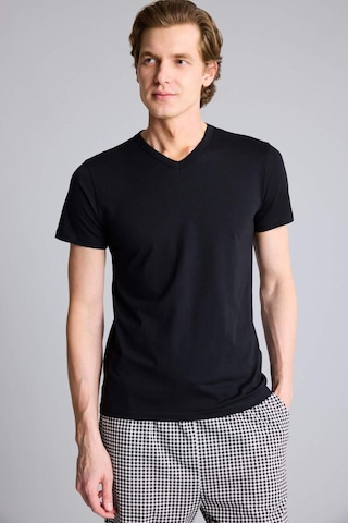 Defacto Slim Fit Dar Kesim V Yaka Üst L4884az26spbk27 Siyah-bk27