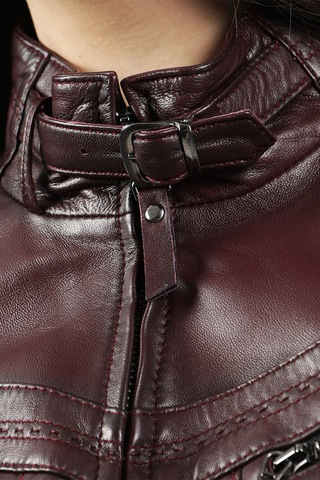 Dericlub Yb-2107 Gerçek Deri Kadın Mont