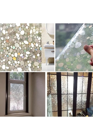 Statik Desenli Cam Folyosu Buzlu Cam Folyo Cam Filmi 3 D. (431377520)