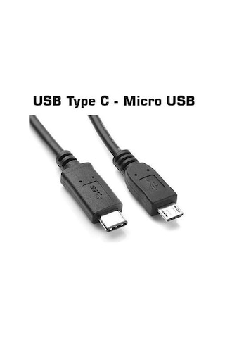 Micro Usb Typec Kablo 1 Metre Micro Usb Type-c Kablo 1 M