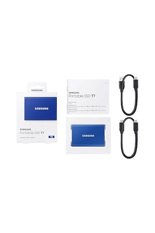 Samsung T7 1tb Usb 3.2 Gen 2 Type-c Mavi
