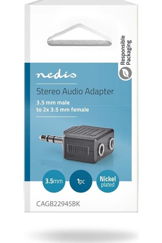 3.5 Mm Erkek - 2x 3.5 Mm Dişi Çevirici Adaptör