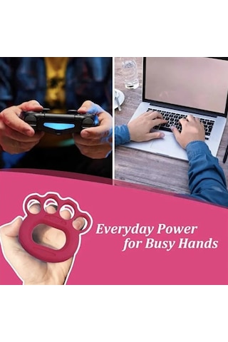 Mucit Home 1 Adet Silikon El Bilek Parmak Güçlendirme Ameliyat Sonrası El Stres Egzersizi Fitness Kavrama Gücü Renkli