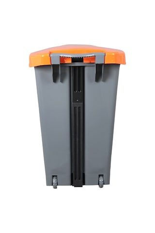 Safell Plastik Pedallı Çöp Kovası 70Lt Çöp Konteyneri Grimavi