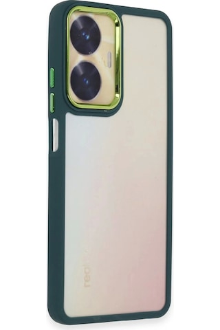 Realme C55 Kılıf Dora Kapak - Haki Yeşil