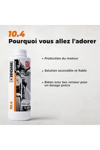 Ipone 10.4 10w40 4t Sentetik Motosiklet Yağı 1l