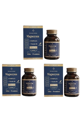Movement Nutrition Magnezyum Complex Vitamin B6 90 Tablet 3 Adet