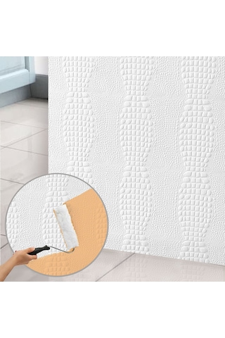 3d Duvar Paneli Boyanabilir Dekota 60x120 Cm / Deri Desenli 7'li Paket-5 M²