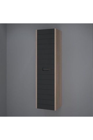 Denko Mostar 90 Cm Banyo Dolabı Takımı + Boy Dolabı-Siyah Çok Renkli