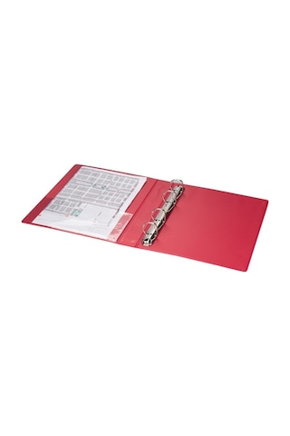 Evrak Sunum Tanıtım Firma Klasörü A5 Pvc 3 Cm 4 Halkalı 200 Yaprak Kapasiteli Ring Binder File 19,5x23 Cm Diğer