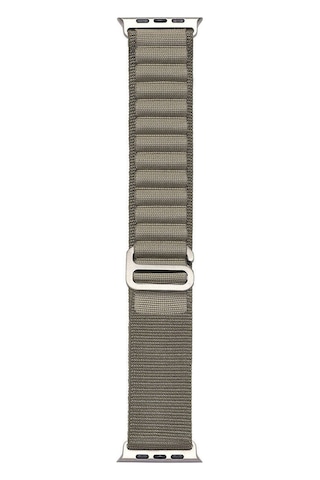Watch Ultra 49mm Uyumlu Krd-74 Hasır Ecrz Kordon-açık Yeşil