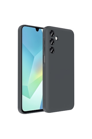 Samsung Uyumlu Galaxy A16 Kılıf Kamera Korumalı Kartlık Hazneli Zore Vitra Kapak Gri