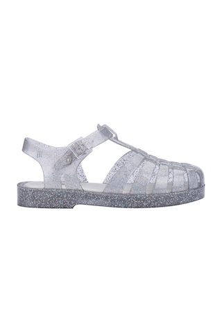 Mini Melissa Çocuk Possession Gri Parlak Simli Sandalet-14479