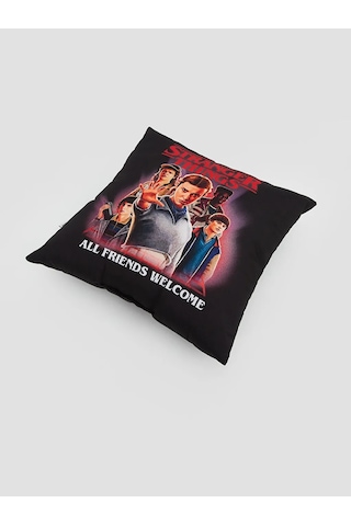 Karışık Stranger Things Baskılı Kırlent Kılıfı 45x45 Cm
