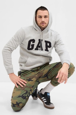 Gap V-heritage Logo Erkek Sweatshirt Gri
