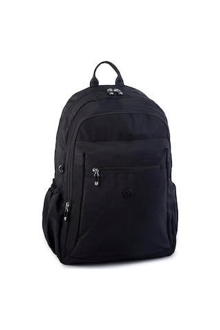 Nas Bag Unisex Büyük Boy Su Geçirmez Waterproof Hafif Sırt Çantası Çok Gözlü Siyah