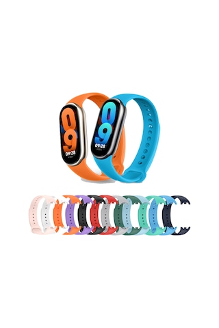 Novstrap Xiaomi Mi Band 8 Uyumlu Kordon 1 1 Tam Uyumlu Klasik Jel Silikon Miband 8 Kordon Kayış
