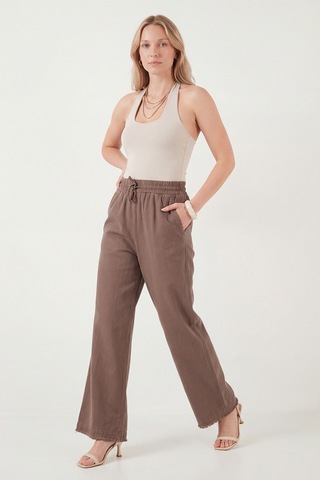 Lela Bayan Pantolon 668yp4760 Kahve Kahve