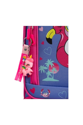 Çocuk Karakterli 4 Tekerlekli Valiz, Eğlenceli Seyahat Arkadaşı - Flamingo Unicorn Flamingo Unicorn