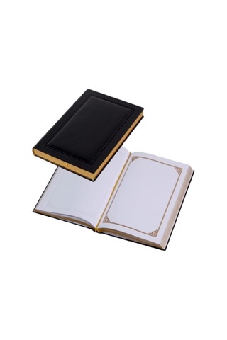 Gülpaş Şeref Defteri Suni Deri Kapak Ve Yaldızlı 586