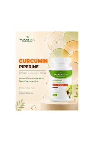 Kurkumin Ve Piperin 90 Tablet