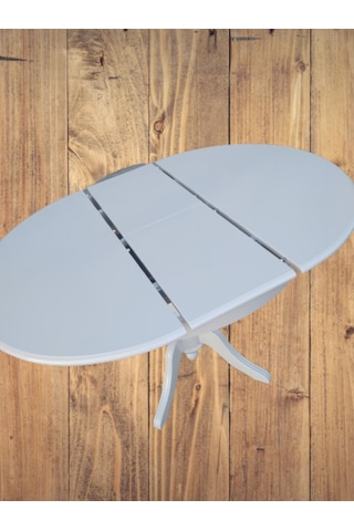 Bengimobilya Baba Ihlamur Ağacı Ayak Açılır Masa 120 Cm Ahşap Mdf Parlak Beyaz (476076384)