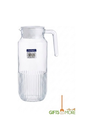 Gridz Buzdolabı Sürahisi + Kapak 1.3 L Şeffaf Cam Sürahi