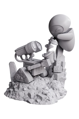 Premium Chibi Wall-e Ve Eve Figürü Pixar Koleksiyonu