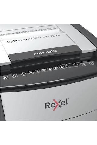Rexel Optimum AutoFeed + 750X Otomatik Çapraz Kesim Evrak İmha Makinesi