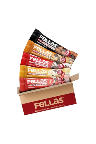 Fellas Yüksek Protein Bar Deneme Paketi X 5 Adet
