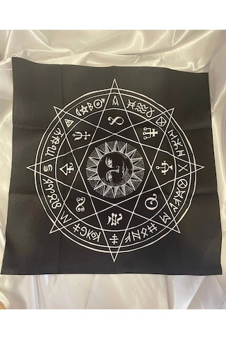 Sunak Örtüsü Rune Semboli Taşları Run Taşları Örtüsü Sunak Nordic Runes Örtüsü Sunağı El İşi Ouija