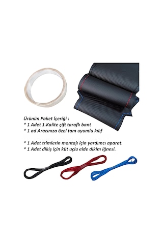 Ford Focus 3 Araca Özel Direksiyon Kılıfı Uyumlu Açıklamayı Okuyu Siyah