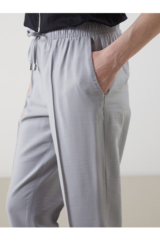 Lcw Modest Gri Beli Lastikli Havuç Kesim Kadın Pantolon