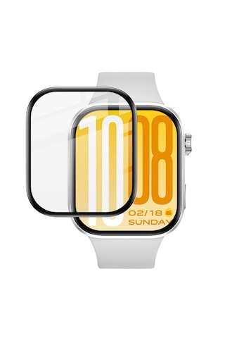 Forzacase Xiaomi Redmi Watch 6 İle Uyumlu Çerçeveli Tam Kaplayan 3d Pet Ekran Koruyucu Film - Fc016